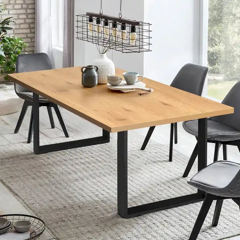 Table à manger rectangulaire moderne 71x31.5