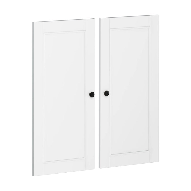 Garde-manger de cuisine modulaire 100 % bois massif, kit double porte – Lot de 2