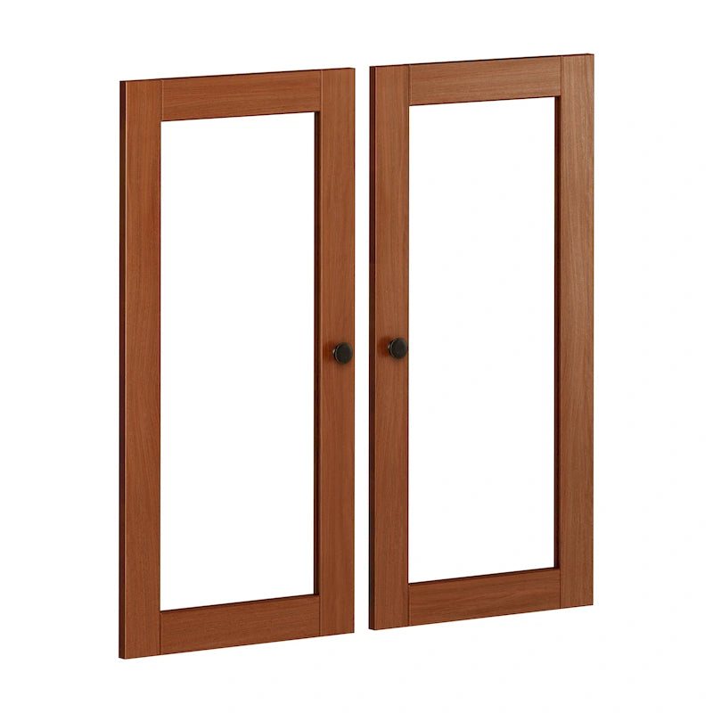 Garde-manger de cuisine modulaire 100 % bois massif, kit double porte – Lot de 2