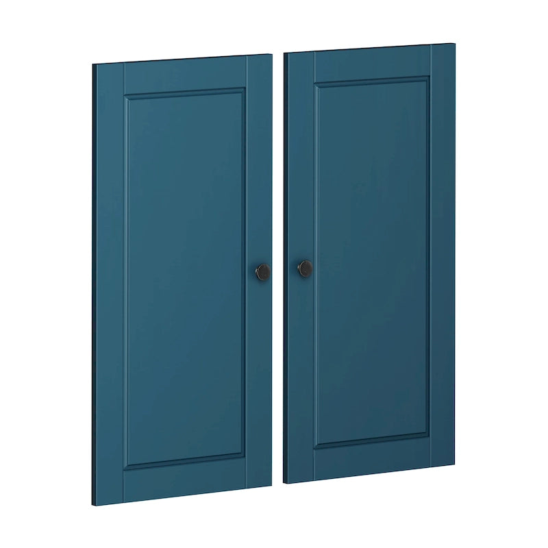 Garde-manger de cuisine modulaire 100 % bois massif, kit double porte – Lot de 2