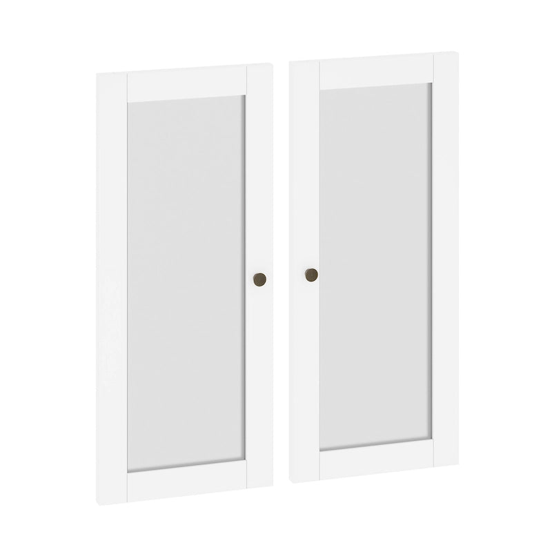 Garde-manger de cuisine modulaire 100 % bois massif, kit double porte – Lot de 2