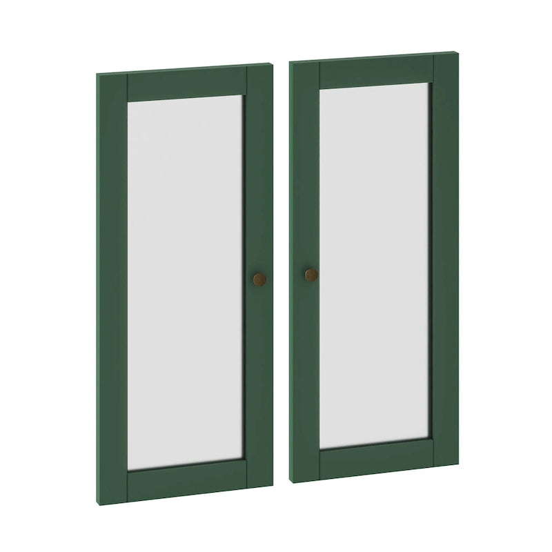Garde-manger de cuisine modulaire 100 % bois massif, kit double porte – Lot de 2