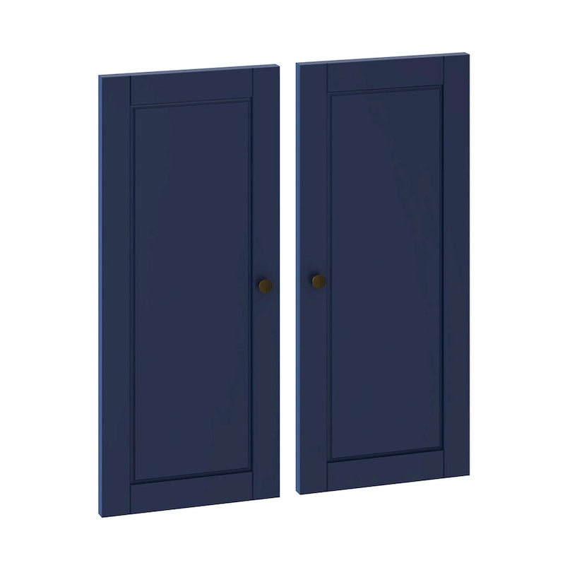 Garde-manger de cuisine modulaire 100 % bois massif, kit double porte – Lot de 2