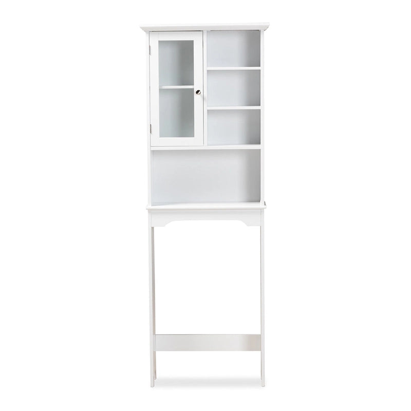 Meuble de rangement pour salle de bain en bois fini à placer au-dessus des toilettes