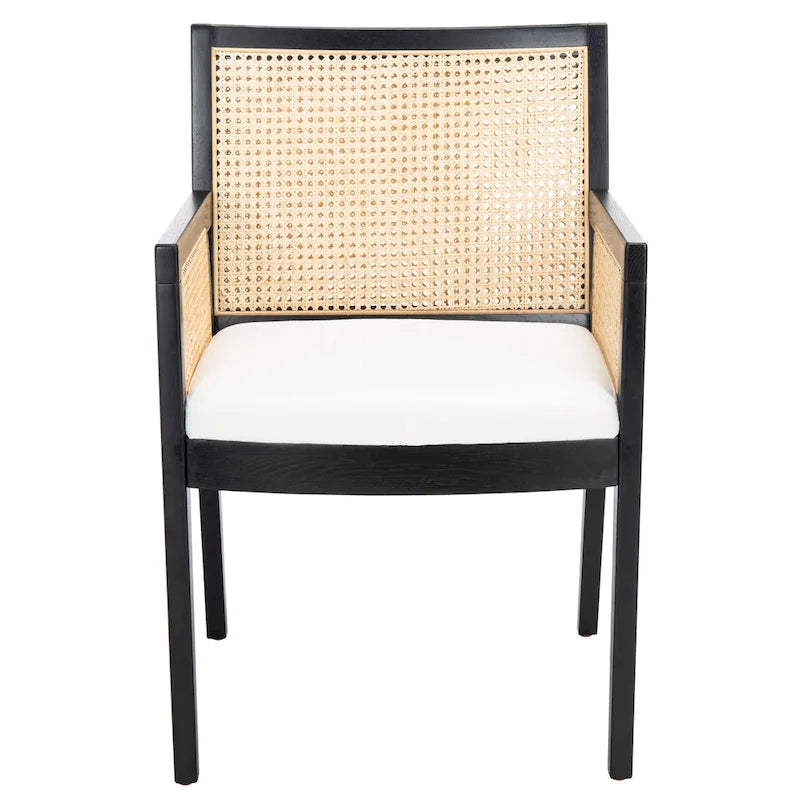 Chaise de salle à manger en rotin - 21,9 l x 24,8 L x 33,9 H - 22 l x 25 P x 34 H