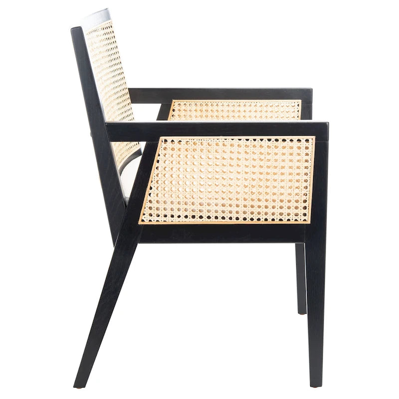 Chaise de salle à manger en rotin - 21,9 l x 24,8 L x 33,9 H - 22 l x 25 P x 34 H