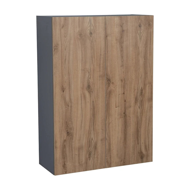 Meuble Haut 33 x 42 - Double Porte - Gris - 33 x 42 x 12