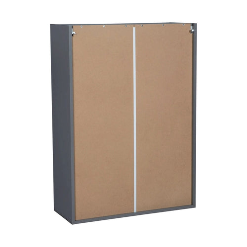 Meuble Haut 33 x 42 - Double Porte - Gris - 33 x 42 x 12