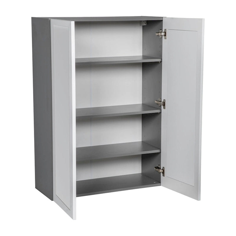 Meuble Haut 33 x 42 - Double Porte - Gris - 33 x 42 x 12