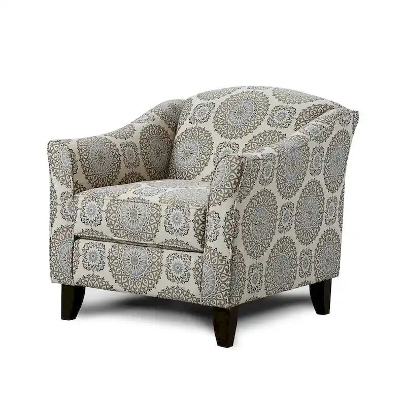 Fauteuil d'appoint en rayonne grise